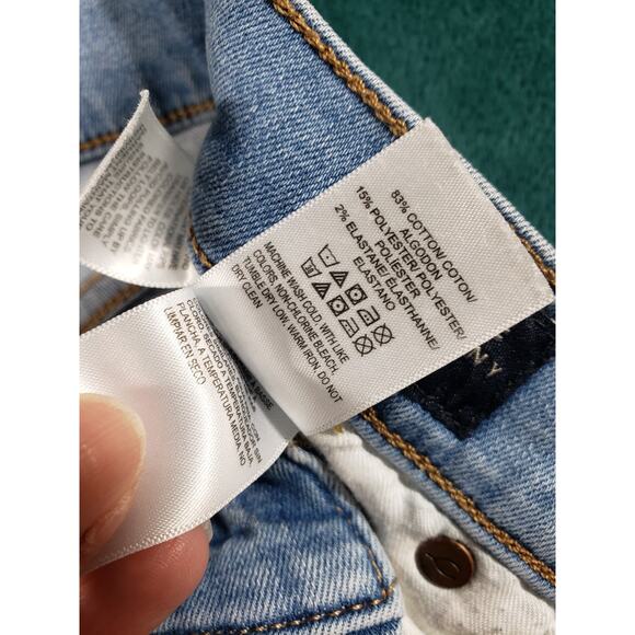 Lucky Brand Jeans Size 4 Womens Blue Stretch Pants Fray Hem Mid Rise Ava Skinny - Picture 5 of 14